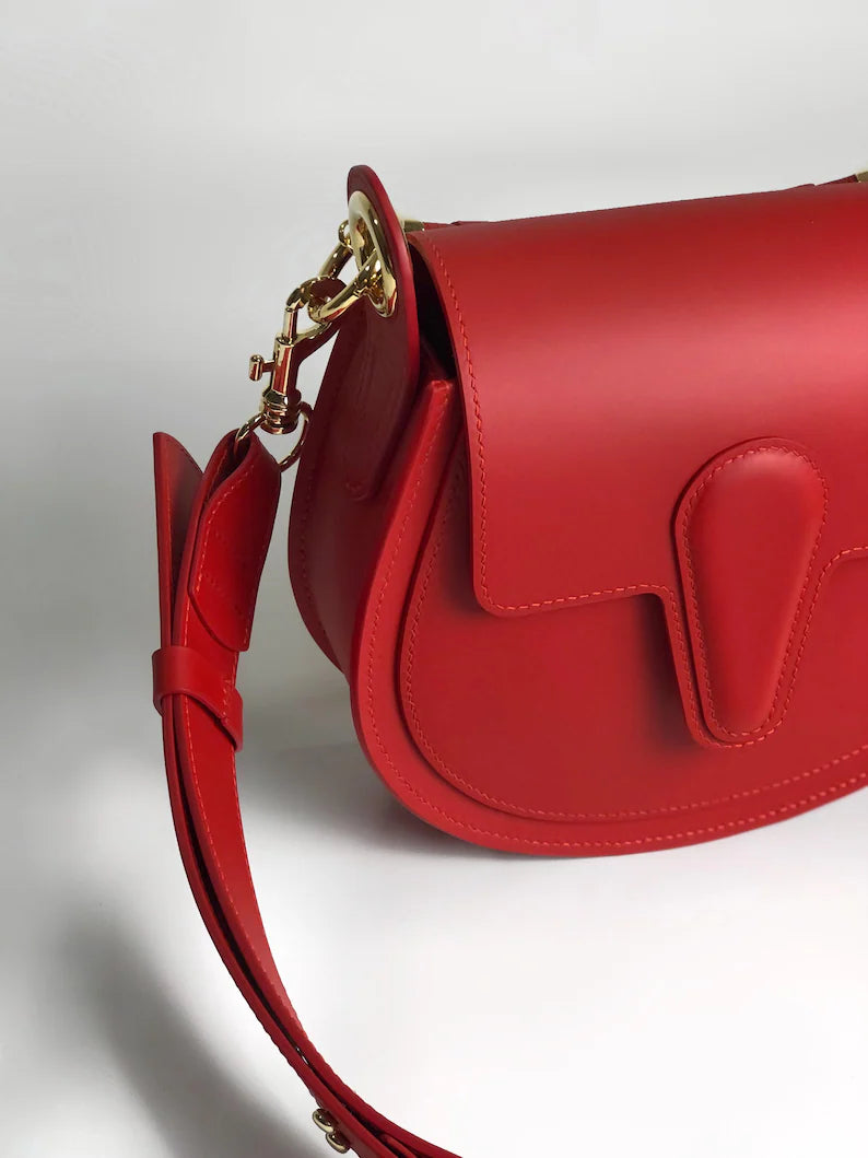 Borsa Saddle Rouge