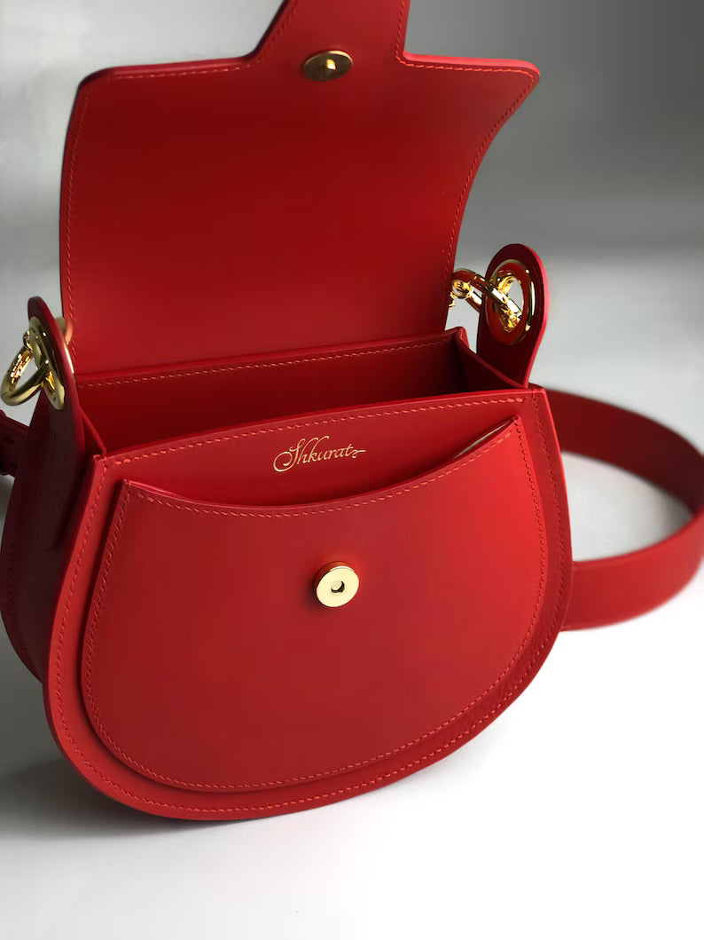 Borsa Saddle Rouge