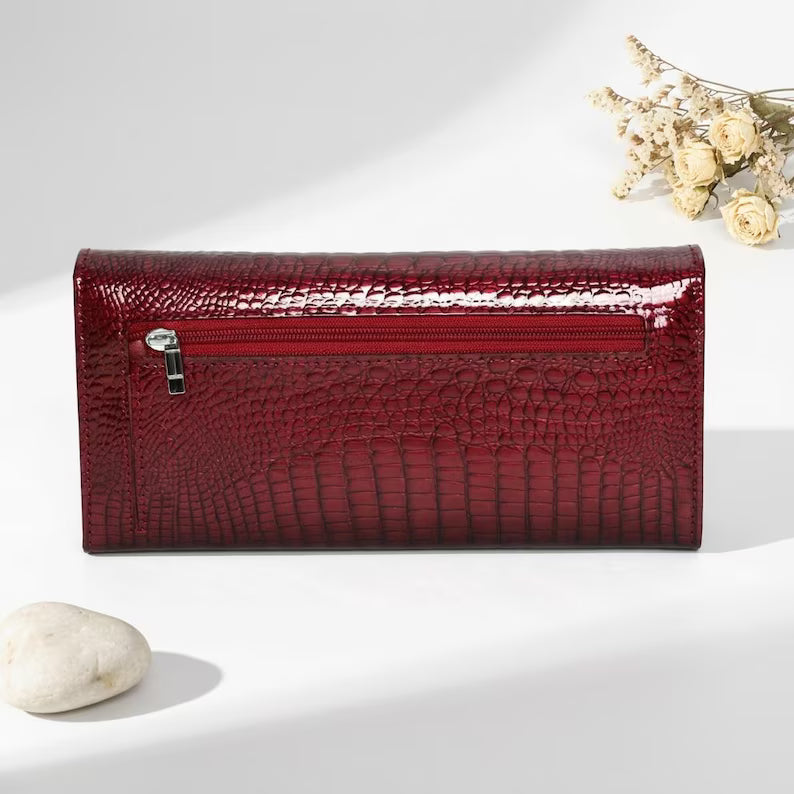 Portafoglio Ruby Croc